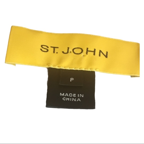 St John Yellow Label Animal Print Cardigan Wool - Picture 10 of 10